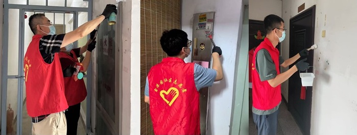 博川建设公司党支部与鑫港园社区党总支携手开展社区整理自愿活动